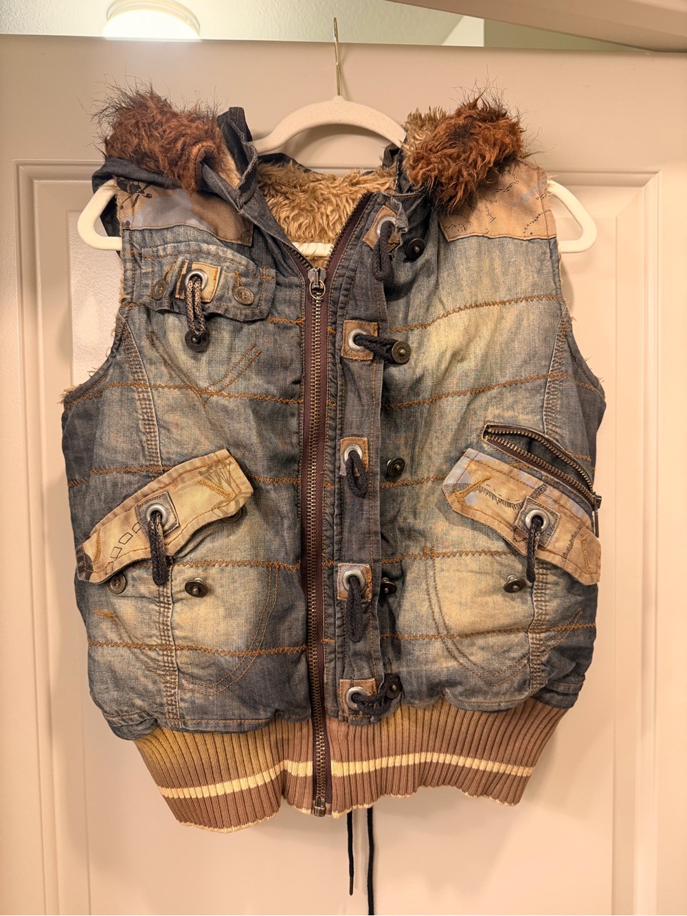 Denim vest, style from 2000s!